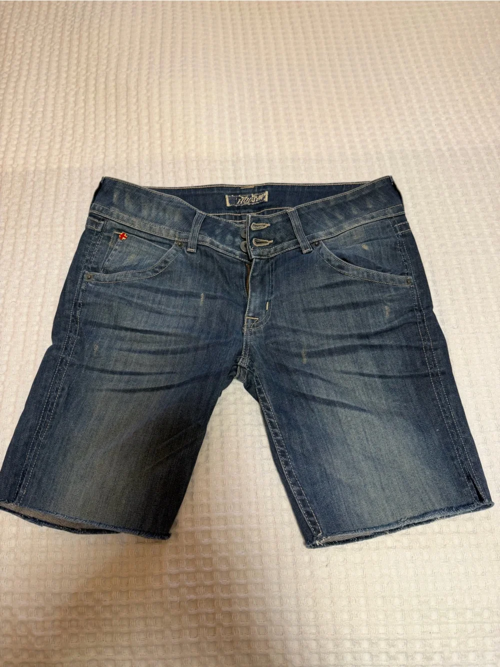 Hudson Jeans Women’s Dark Blue Cutoff Denim Shorts
